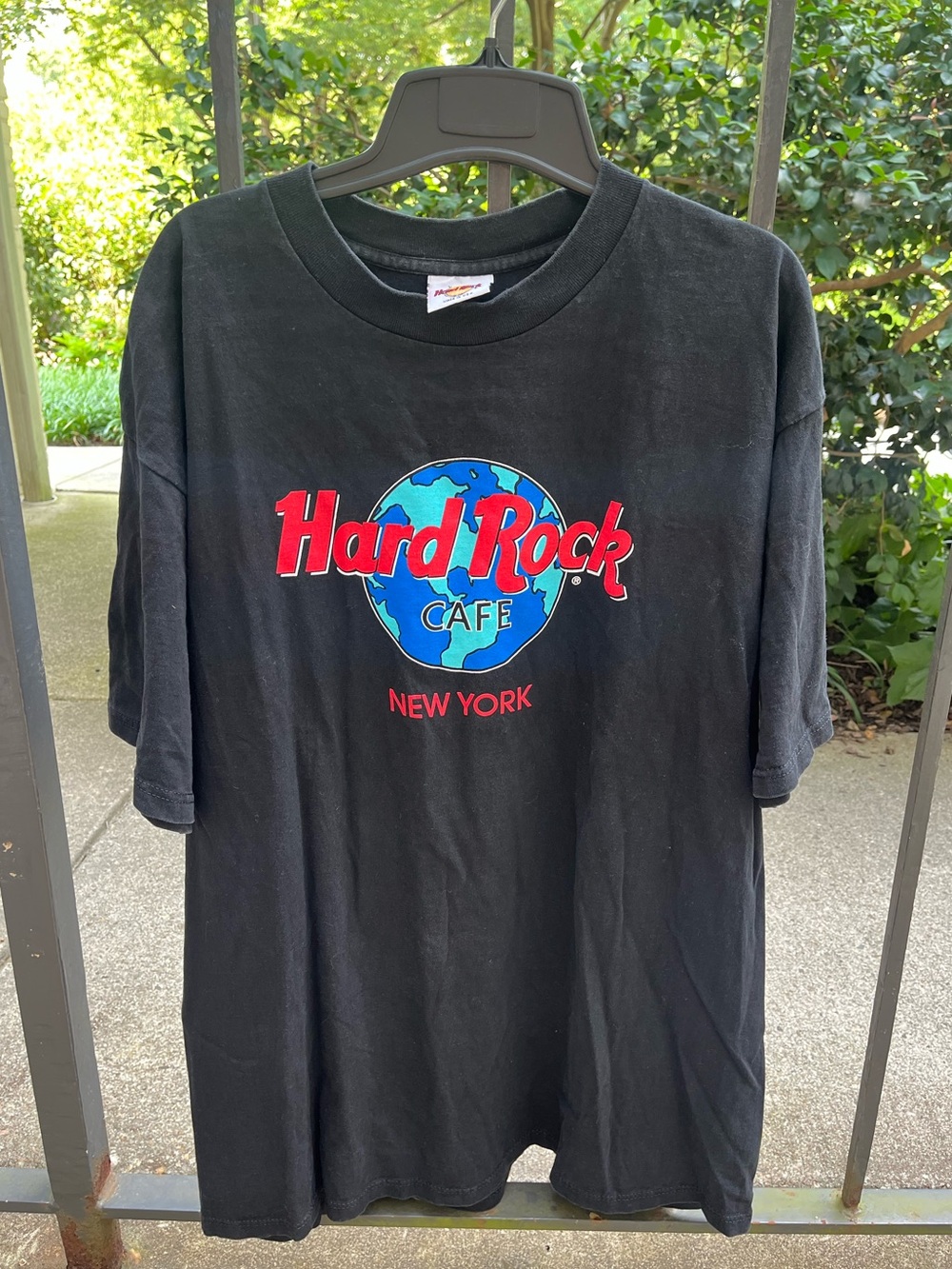 VTG Hard Rock Cafe: New York Black Cotton T-Shirt - XL